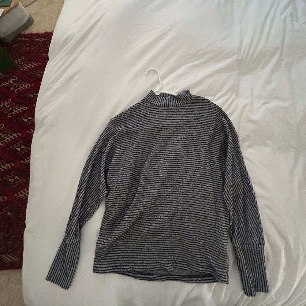 Urban outfitters mock neck stripped sweater
